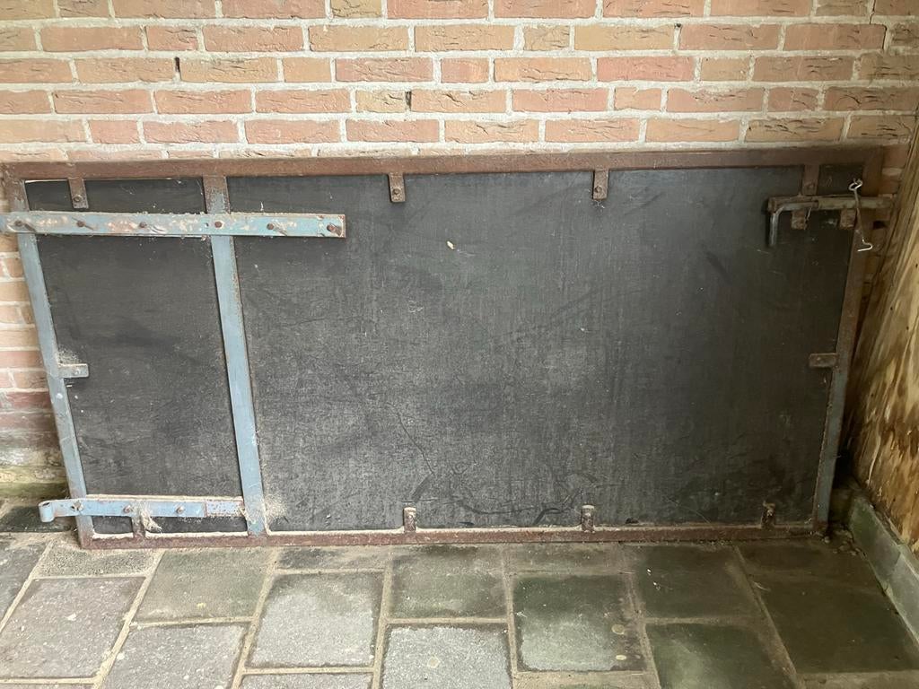 Zware houten poort / toegangshek, Ophalen, Gebruikt, 120 cm of meer, Overige typen