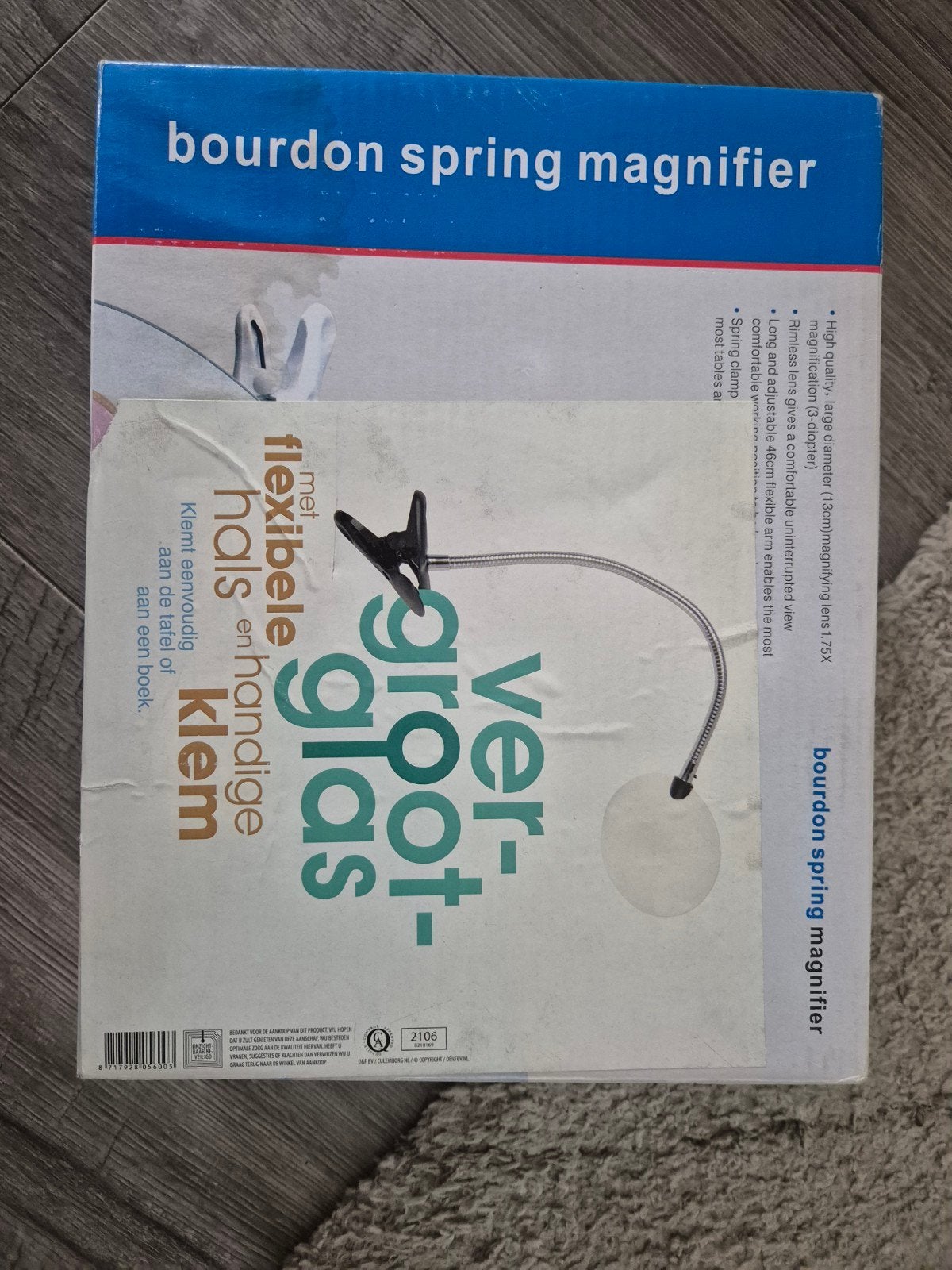 Bourdon Vergrootglas met Flexibele Hals en Klem, Verzenden, Nieuw, Vergrootglas of Loep
