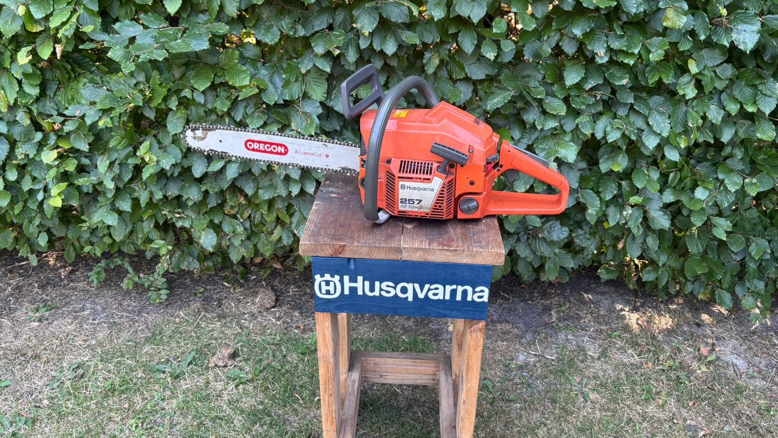 Sterke Husqvarna 257 kettingzaag. 57cc 3,7pk, Ophalen of Verzenden, Kettingzaag, Husqvarna, Zo goed als nieuw