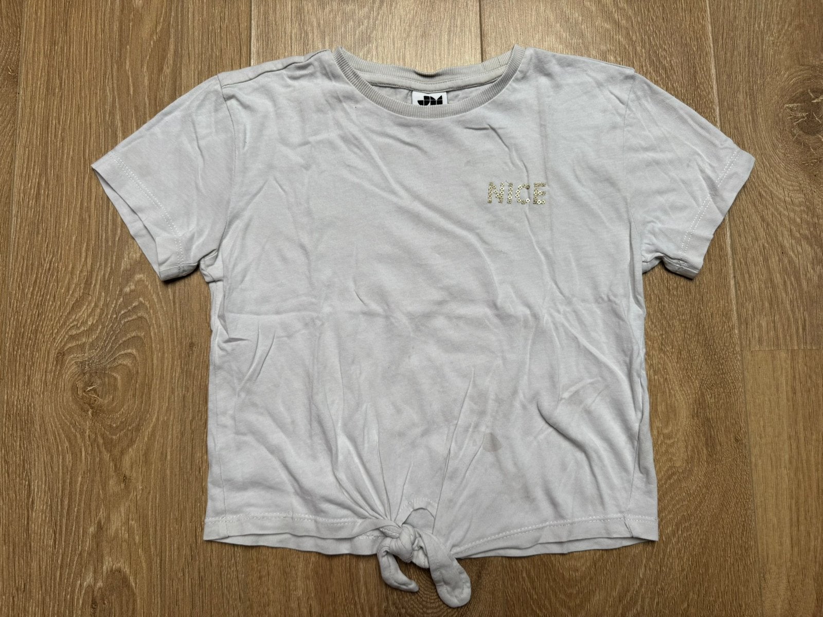 Shoeby JM meisjes shirt wit/goud maat 122/128, Ophalen of Verzenden, Gebruikt, Meisje, Shirt of Longsleeve