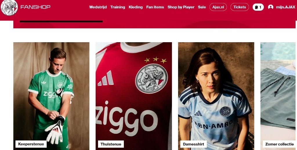 20% korting Ajax fanshop (online kortingscode webshop), Eén persoon, Kortingsbon, Warenhuis- of Winkelbon