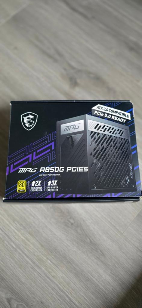 MSI MPG A850G PCIE5 850W Gold Voeding, Ophalen of Verzenden