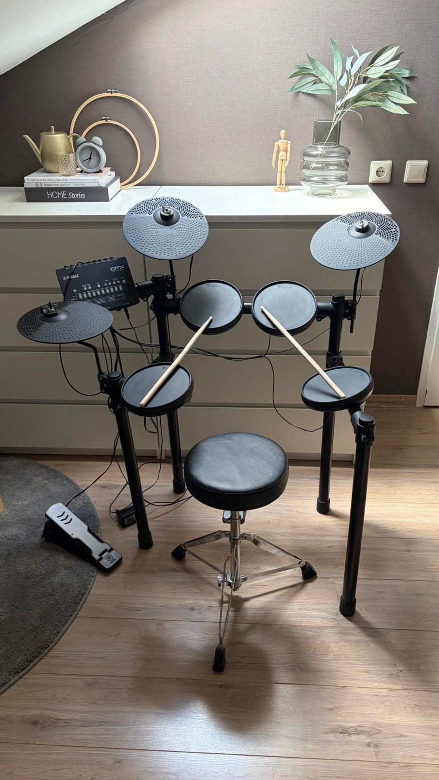 YAMAHA DTX Drumstel + accessoires, Ophalen, Gebruikt, Yamaha