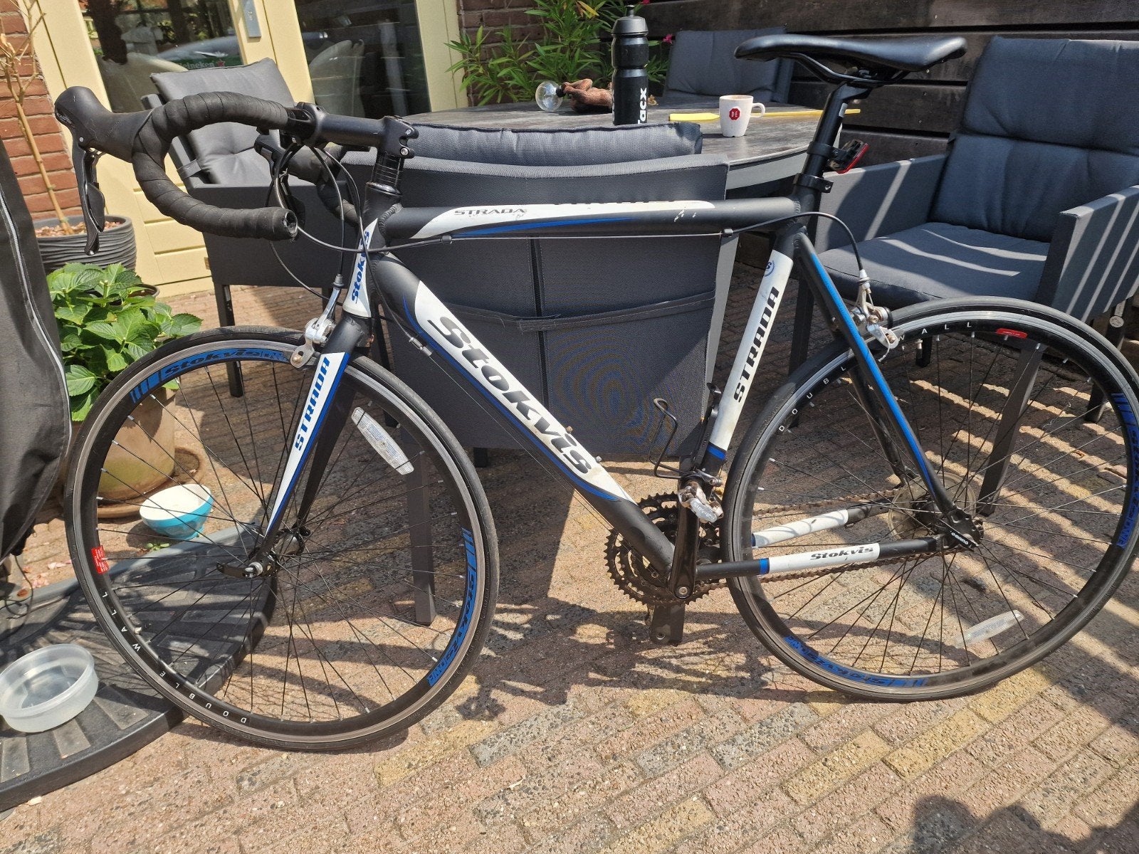 Racefiets, Fietsen en Brommers, Fietsen | Heren | Sportfietsen en Toerfietsen, Minder dan 10 versnellingen, Gebruikt, 53 tot 57 cm