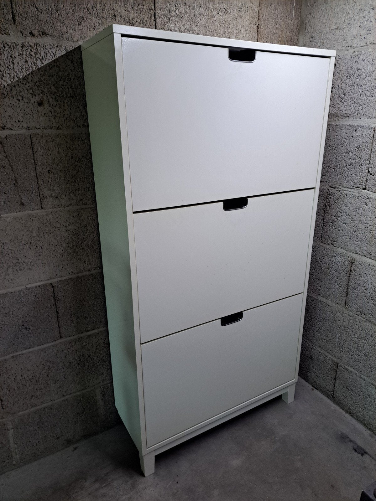Witte ikea stall schoenenkast met 3 vakken, Ophalen, Gebruikt, Modern