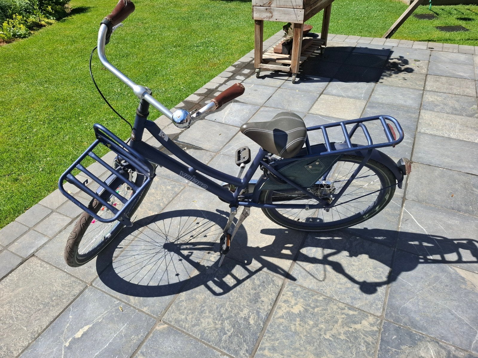 Blauwe meisjesfiets 24 inch - Gebruikt, prima staat, Fietsen en Brommers, Ophalen
