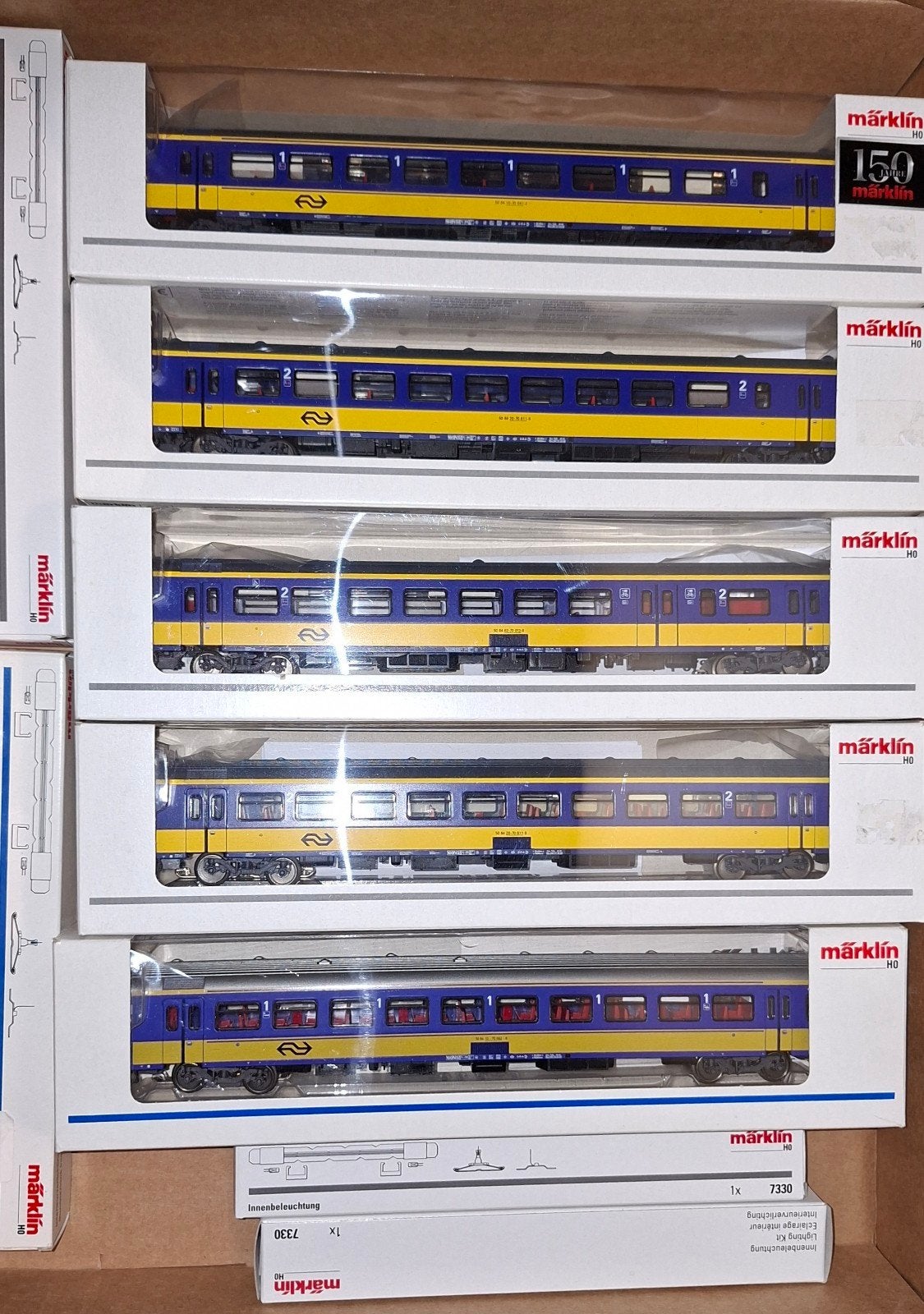 Märklin H0 NS Intercity rijtuigen set, Wisselstroom, Verzenden, Wagon, Märklin