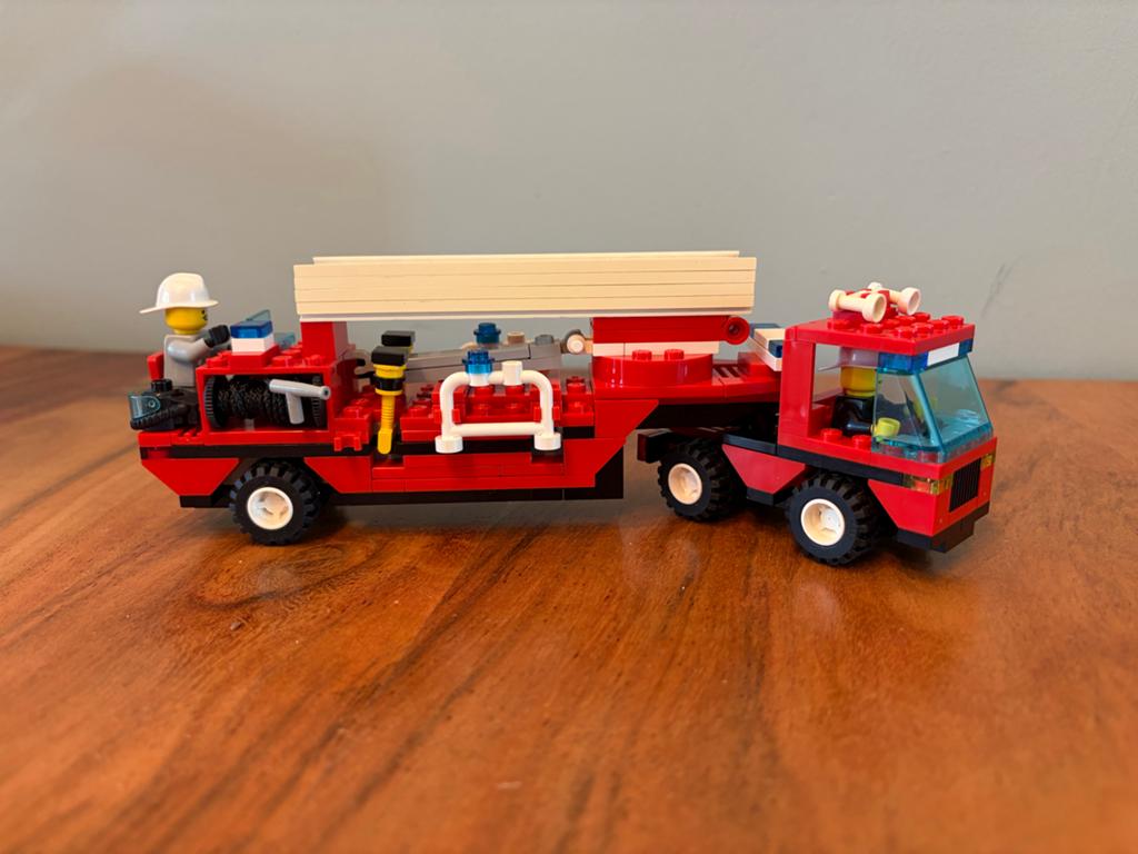 LEGO 6340 Hook and Ladder brandweerwagen, Lego, Ophalen of Verzenden, Compleet, Complete set