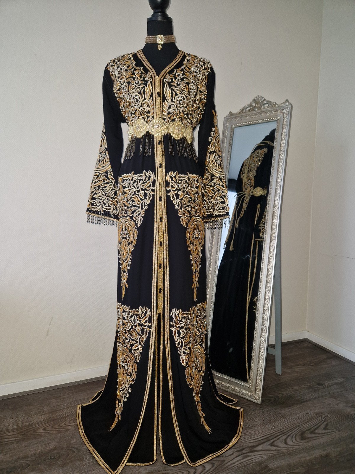 Nieuwe prachtige takshita!, Kleding | Dames, Gelegenheidskleding, Overige typen, Zwart, Maat 42/44 (L), Nieuw