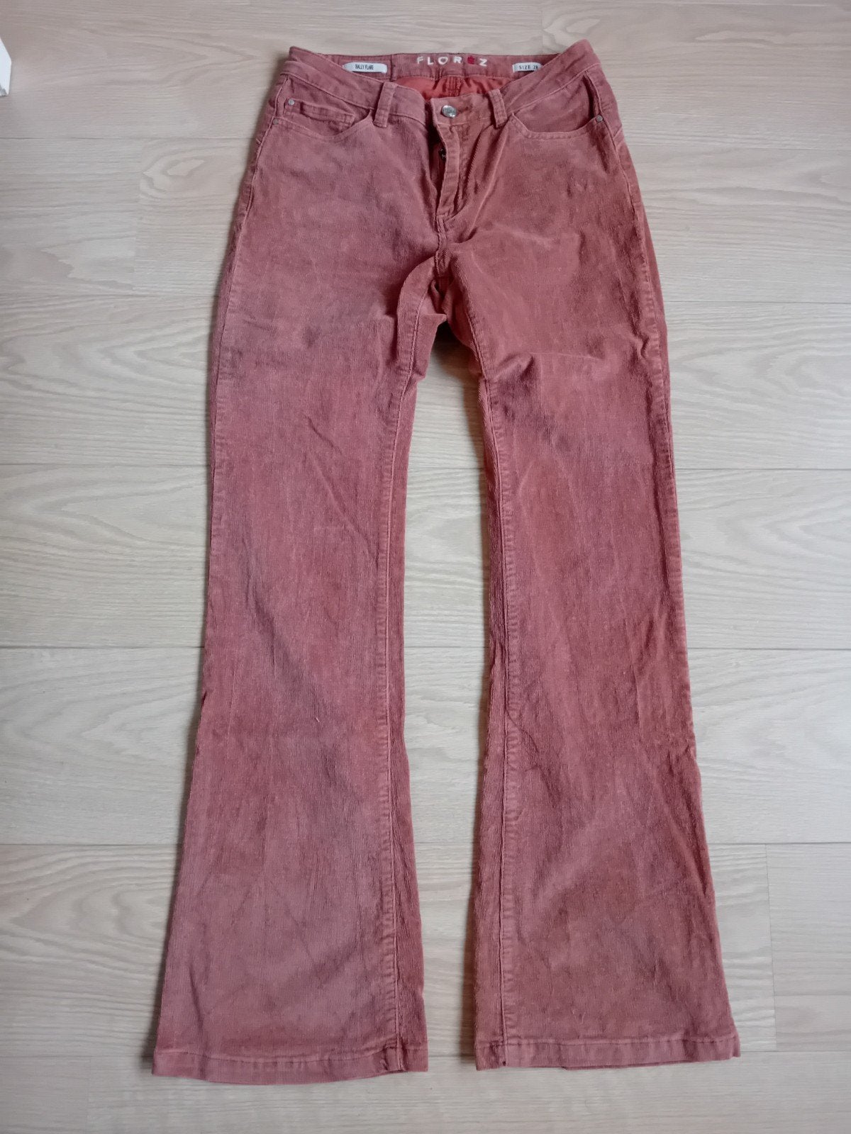 Fijne ribbroek oud roze maat 28, Ophalen of Verzenden, Zo goed als nieuw, Roze, Maat 36 (S)