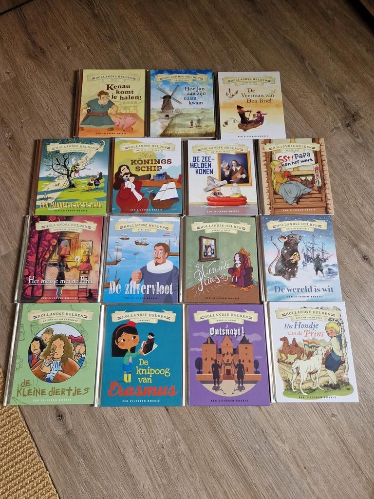 Nieuw; Complete serie Hollandse Helden zilveren boekje., Non-fictie, Nieuw, Diverse auteurs, Ophalen of Verzenden