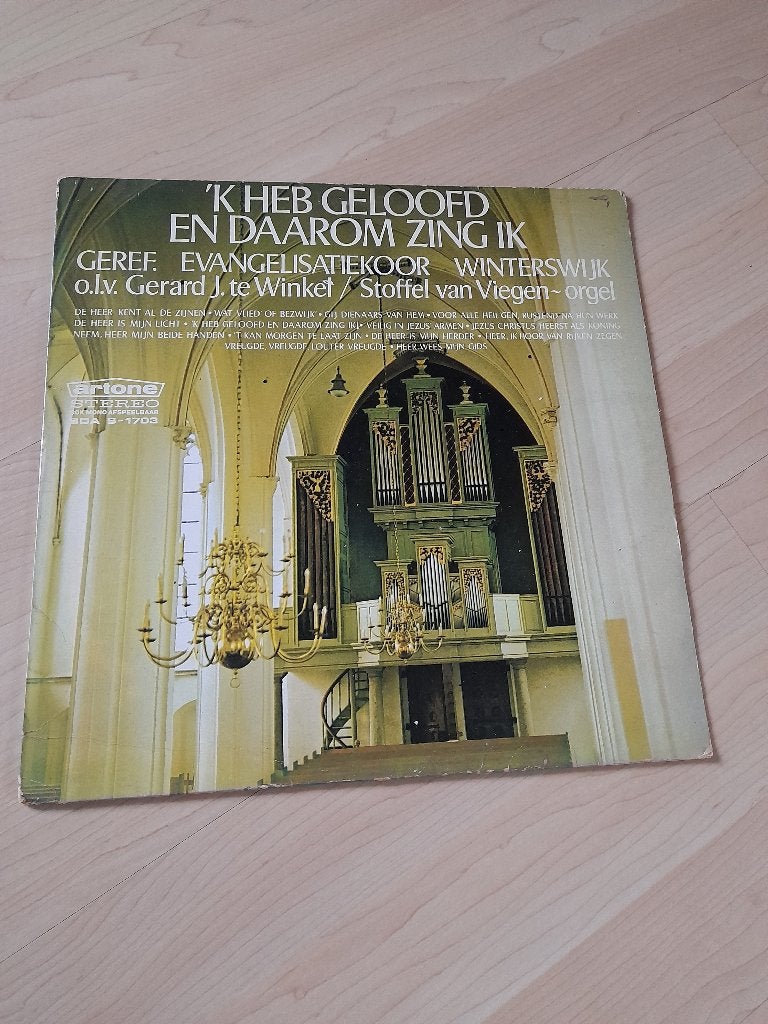 LP 'K HEB GELOOFD EN DAAROM ZING IK GEREF. EVANG. KOOR, Ophalen of Verzenden, Gebruikt, 12 inch