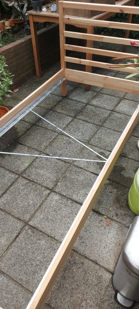 IKEA TARVA Bedframe, grenen, 90x200, Ophalen, 90 cm, Zo goed als nieuw, 200 cm