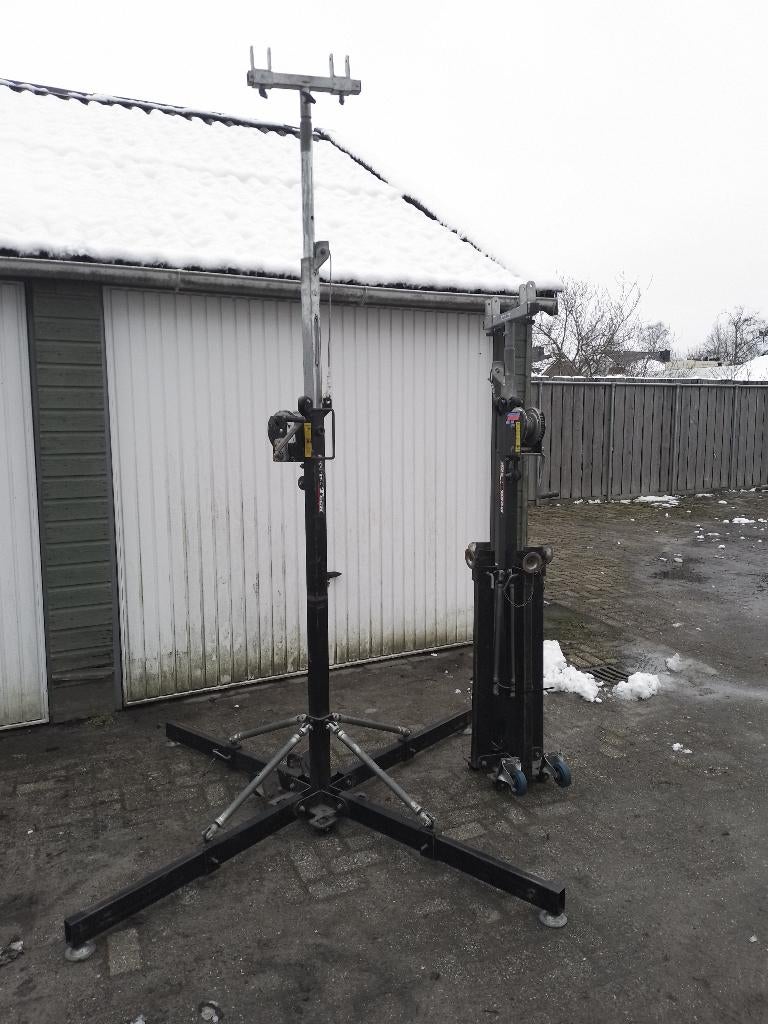 montagelift 4,5mtr heflift 150kg airco/solar telescooplift, Ophalen, Gebruikt, Handmatig