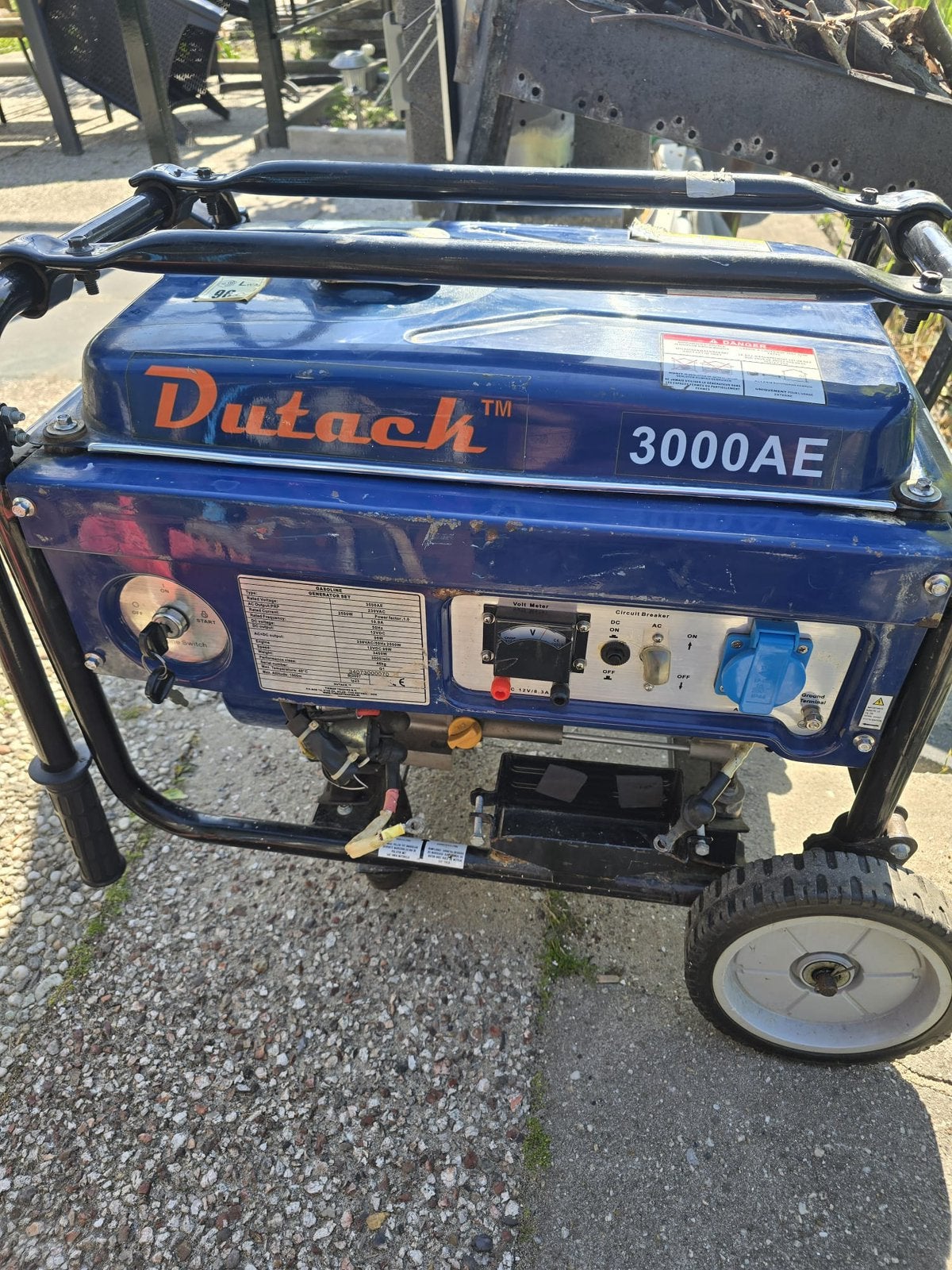 dutack generator, Ophalen, Gebruikt