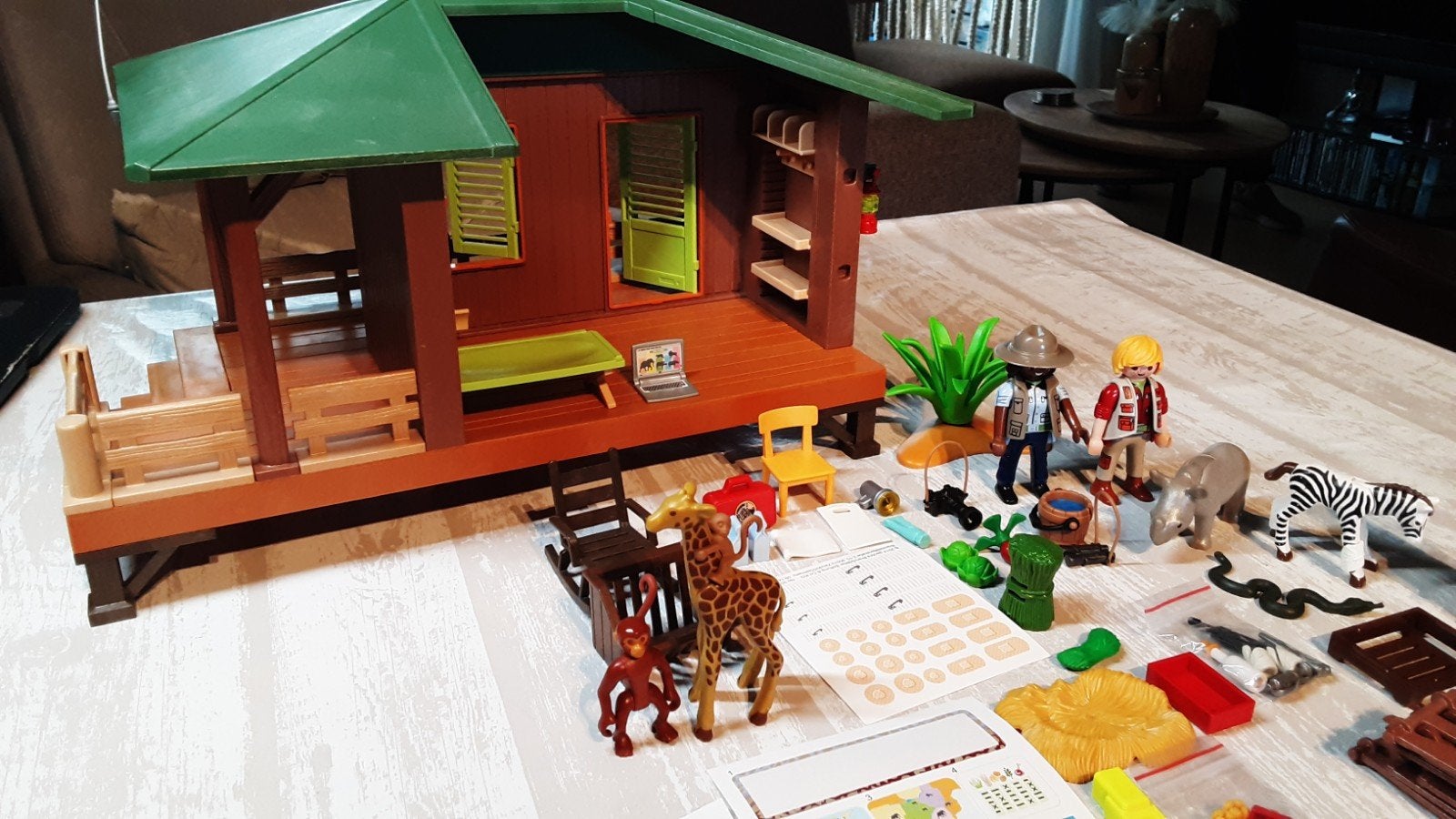 6936  oambatistation safari nieuw, Kinderen en Baby's, Speelgoed | Playmobil, Gebouw, Complete set, Nieuw, Ophalen of Verzenden