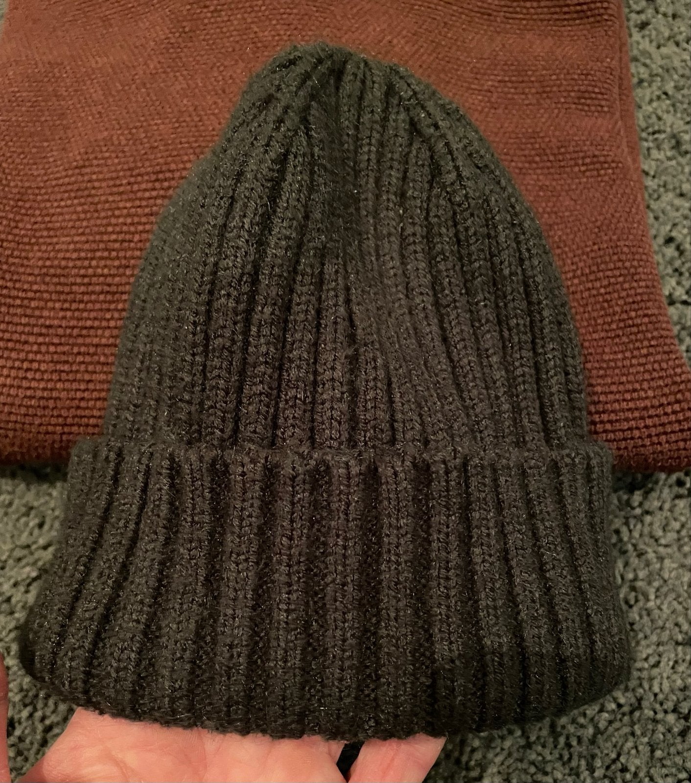 Antraciet Hema Beanie - Universele Maat, Kleding | Dames, Ophalen of Verzenden, Zo goed als nieuw, Maat 38/40 (M), Muts