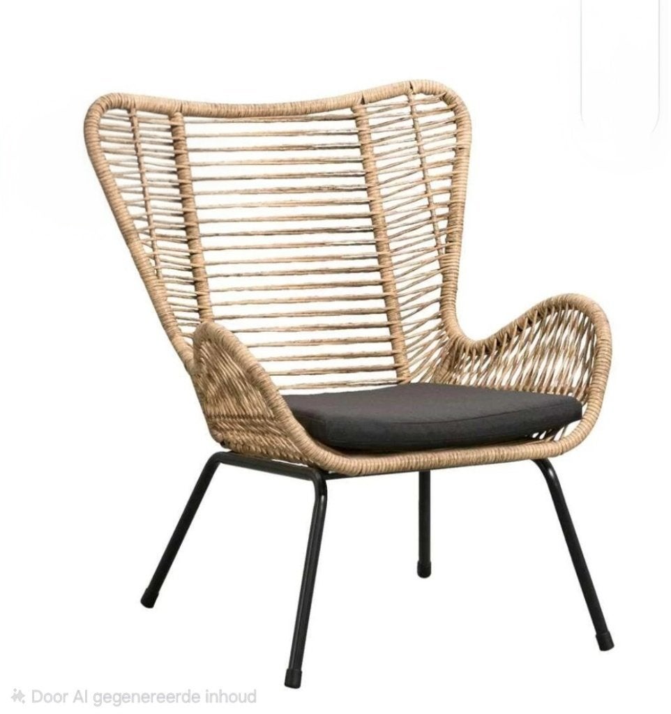 Gezocht:  Le Sud Loungefauteuil Monte Carlo – Naturel, Ophalen, Zo goed als nieuw, Wicker