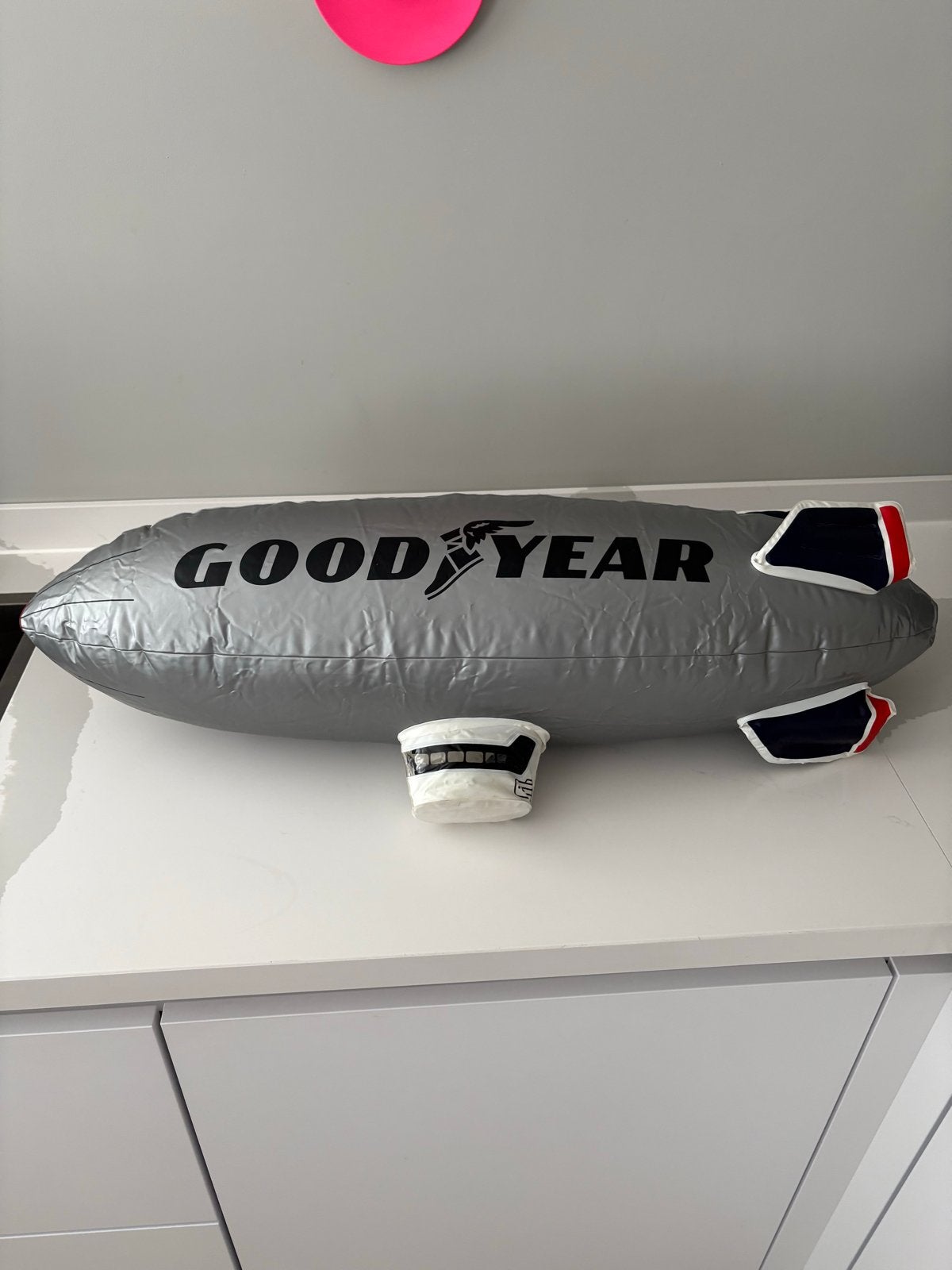 Goodyear Zeppelin Opblaasbaar - ca. 1 meter breed, Verzenden, Zo goed als nieuw, Reclamebord