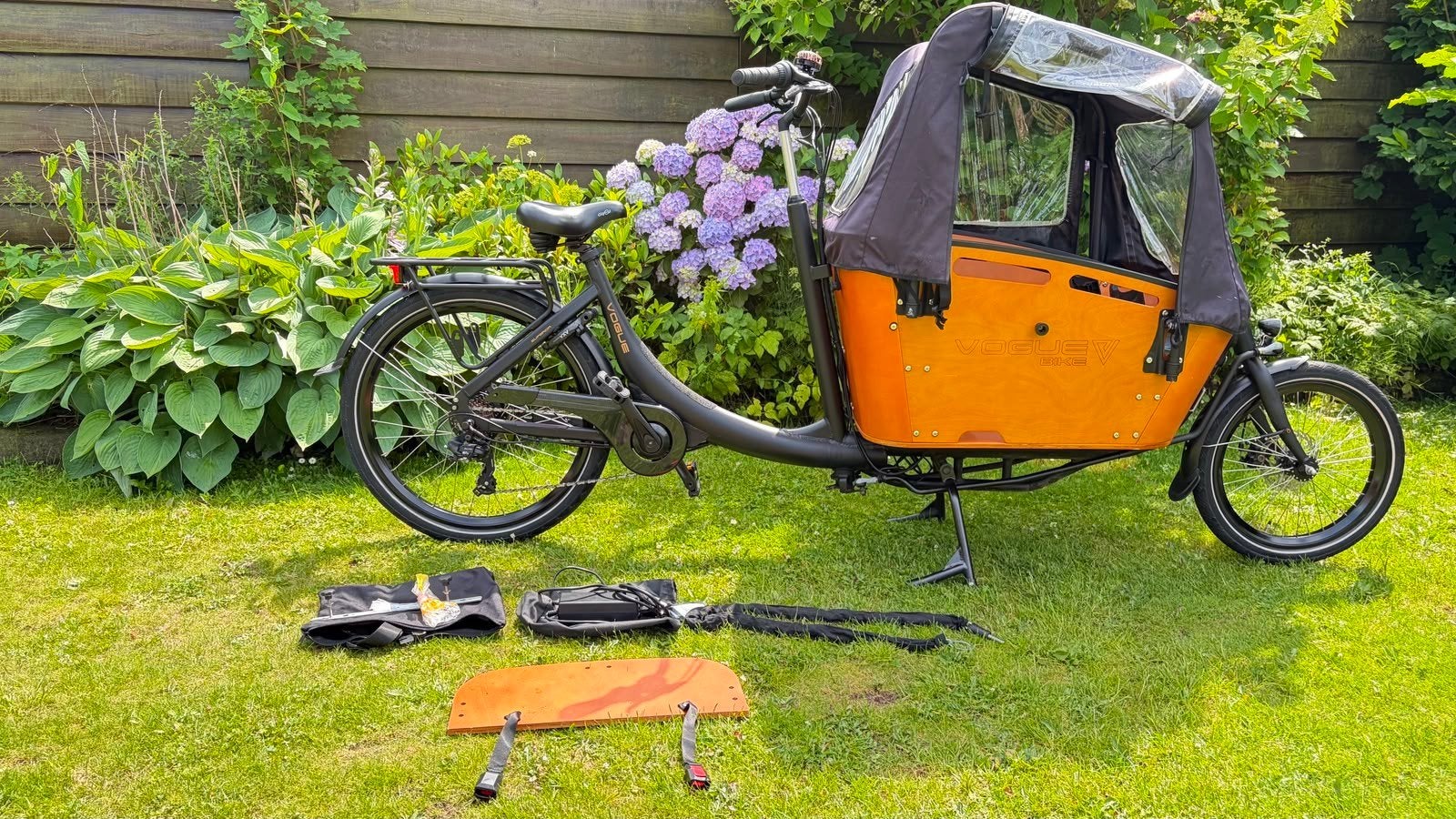 te koop voque superior electrische bakfiets, Ophalen of Verzenden, Zo goed als nieuw, 4 kinderen of meer, Elektrisch