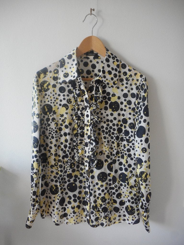 Blouse zijdemix van Marcona, maat 42, Meerkleurig, Maat 42/44 (L), Ophalen of Verzenden, Zo goed als nieuw