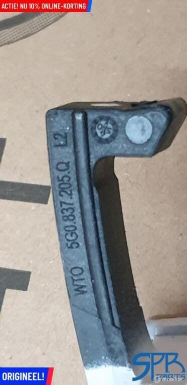 GOLF 7 KEYLESS LB9Z LINKS PORTIER GREEP Deurgreep Linksvoor, Volkswagen, Nieuw, Ophalen of Verzenden