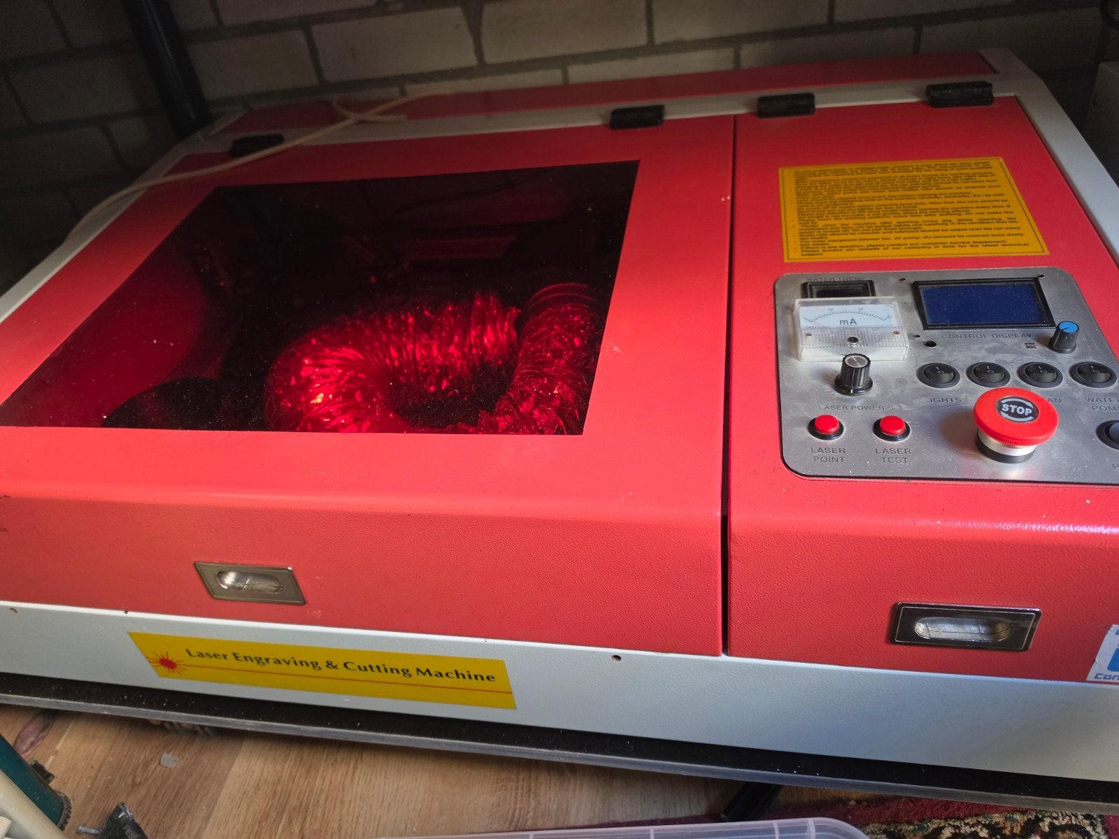 Laser graveermachine 40x30cm - buis moet vervangen, Ophalen of Verzenden