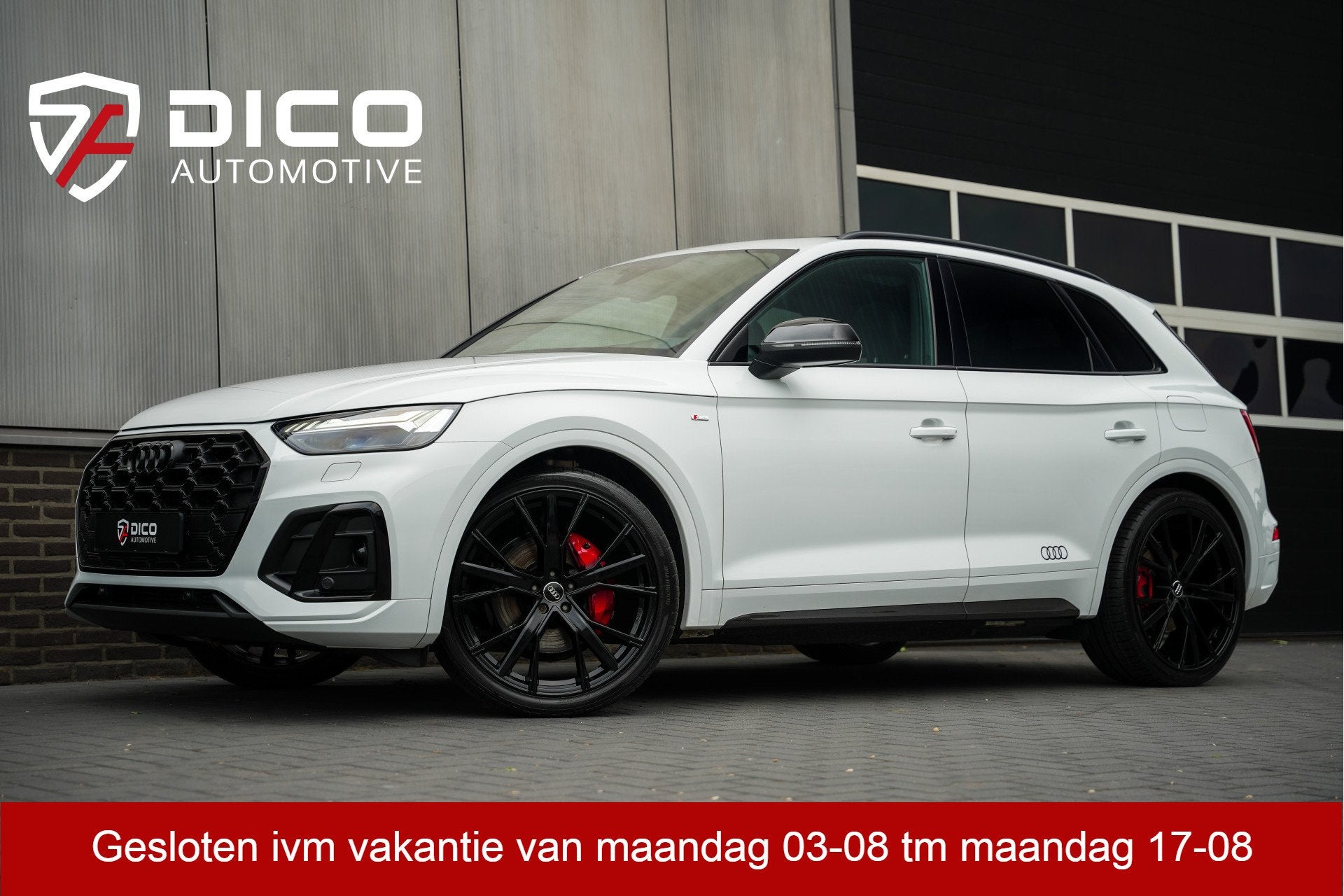 Audi Q5 55 TFSI e 367 pk S-Edition / Pano-Dak/ Adaptive-Crui, Auto's, Automaat, Gebruikt, 4 cilinders, Wit