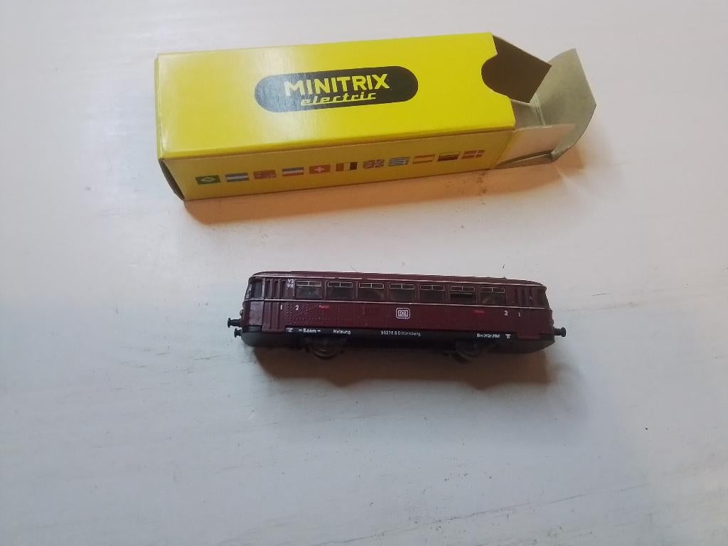 Minitrix Spur N Schienenbus-Beiwagen, Gebruikt, Gelijkstroom, Verzenden, Trix