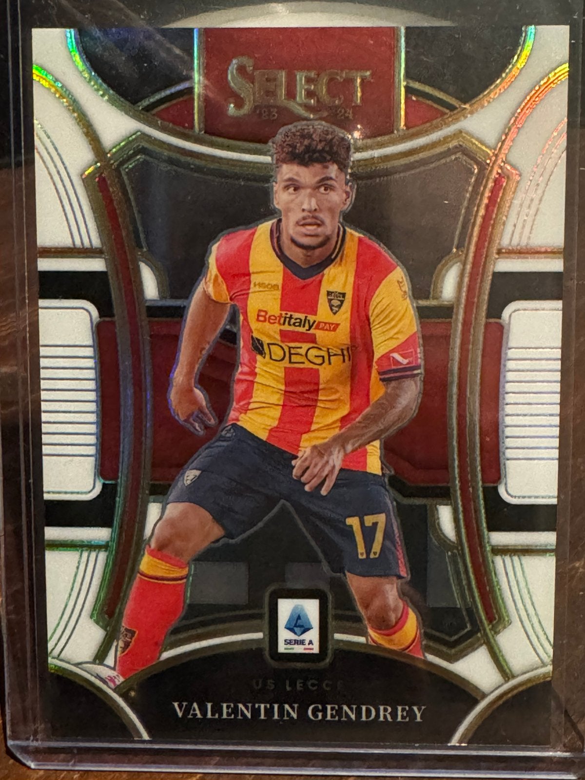 Panini Select Serie A Velentin Gendrey #171 White Prizm /15