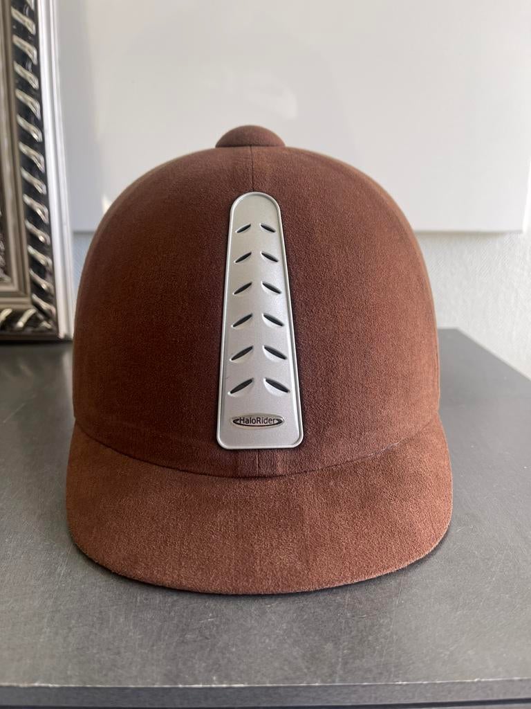 Horze Halo Rider Cap bruin, Dieren en Toebehoren, Paardrijkleding, Ophalen, Nieuw, Cap