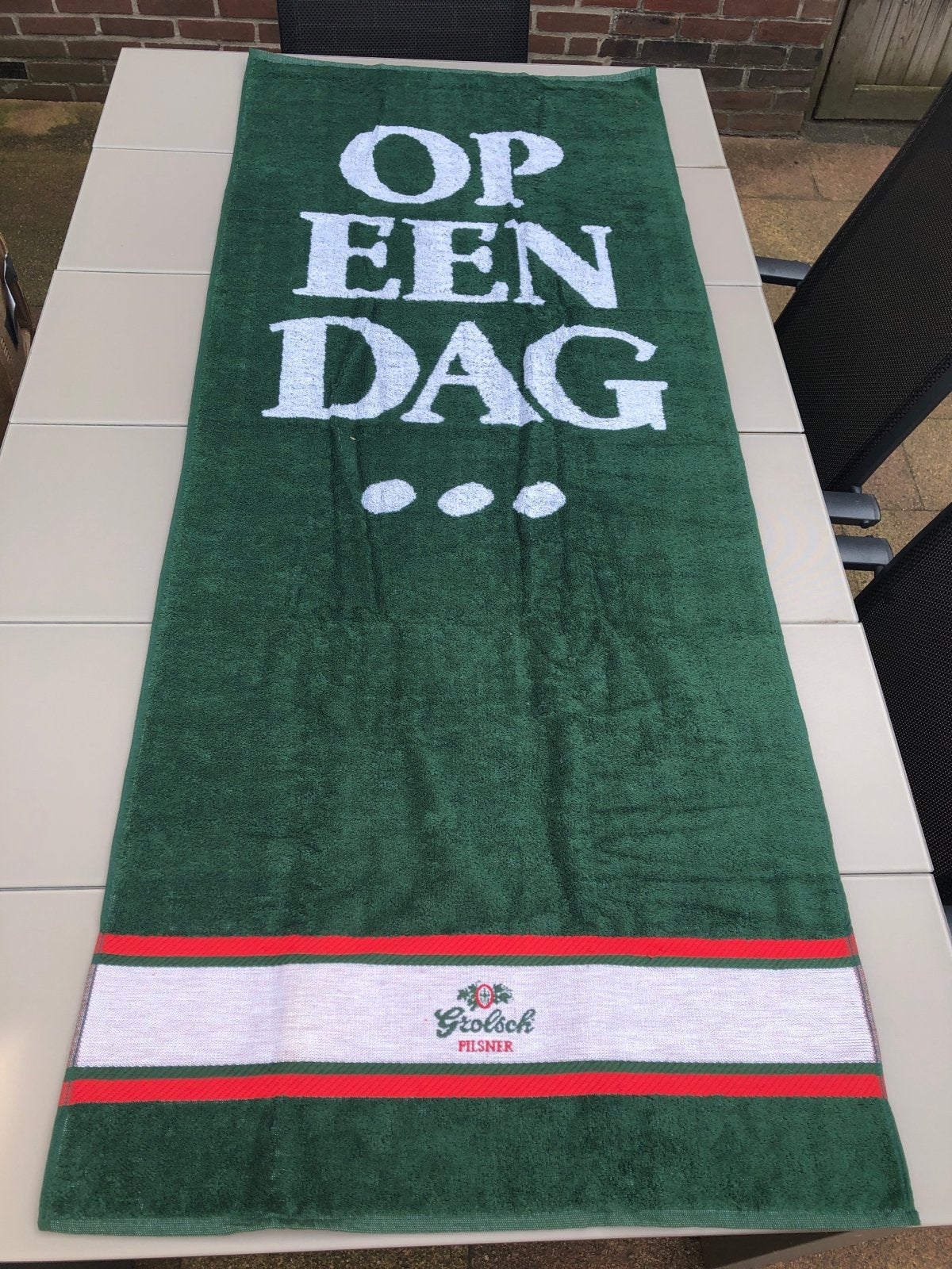 Grolsch Pilsner strandlaken / badlaken - Nieuw in verpakking, Ophalen, Overige merken, Badlaken, Nieuw