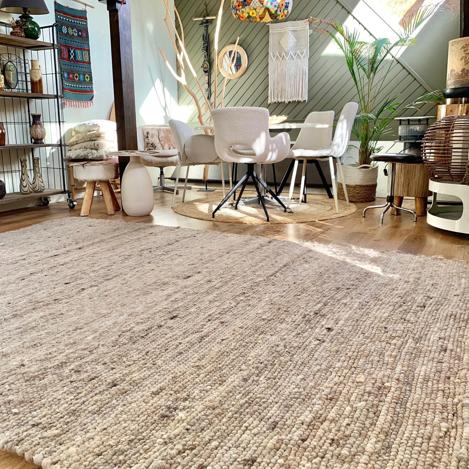 Wol macchiato - melange xl 300x210cm  vloerkleed -showmodel, Ophalen, 200 cm of meer, Zo goed als nieuw, 200 cm of meer
