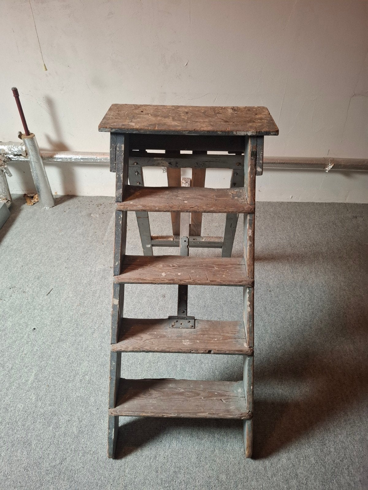 Oude houten trap - Vintage/brocante decoratie, Doe-het-zelf en Verbouw, Ophalen, Gebruikt, Minder dan 2 meter