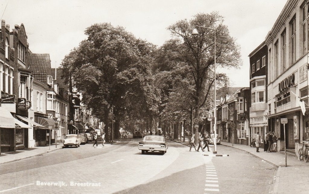 Beverwijk - Breestraat, Verzenden, 1940 tot 1960, Gelopen, Noord-Holland