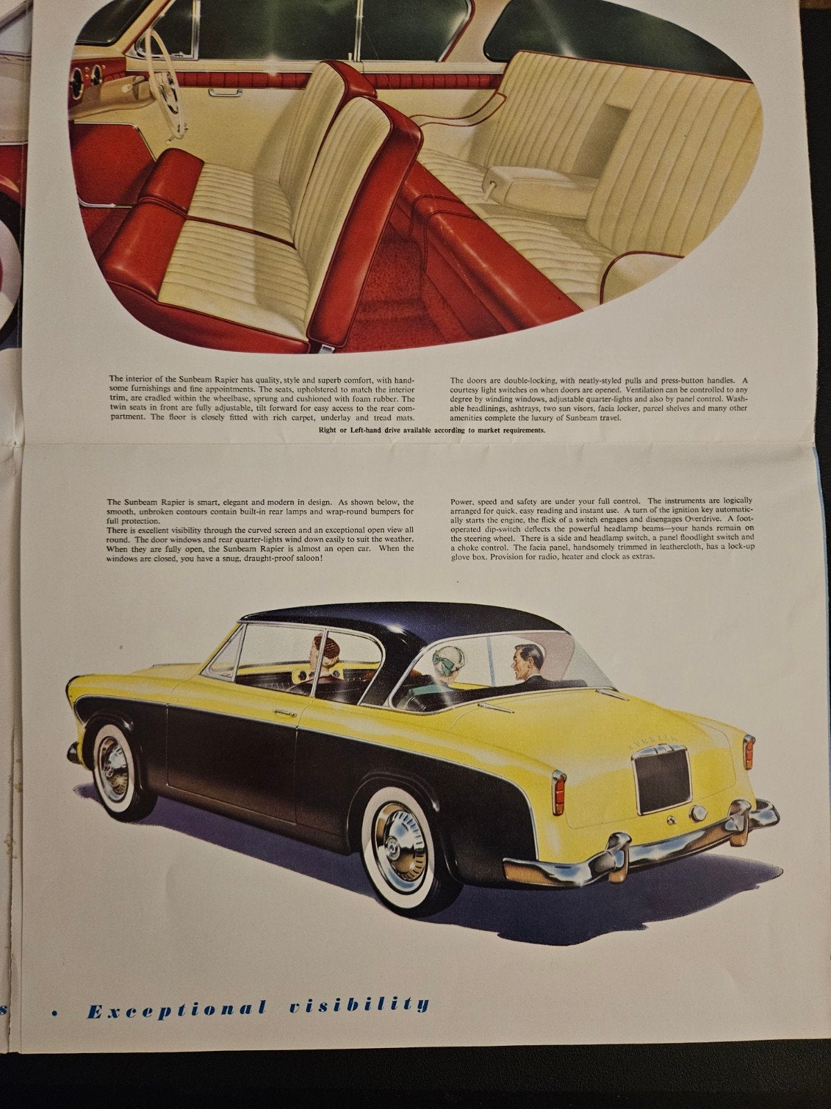 Brochure Sunbeam Rapier, Ophalen of Verzenden, Zo goed als nieuw, Overige merken