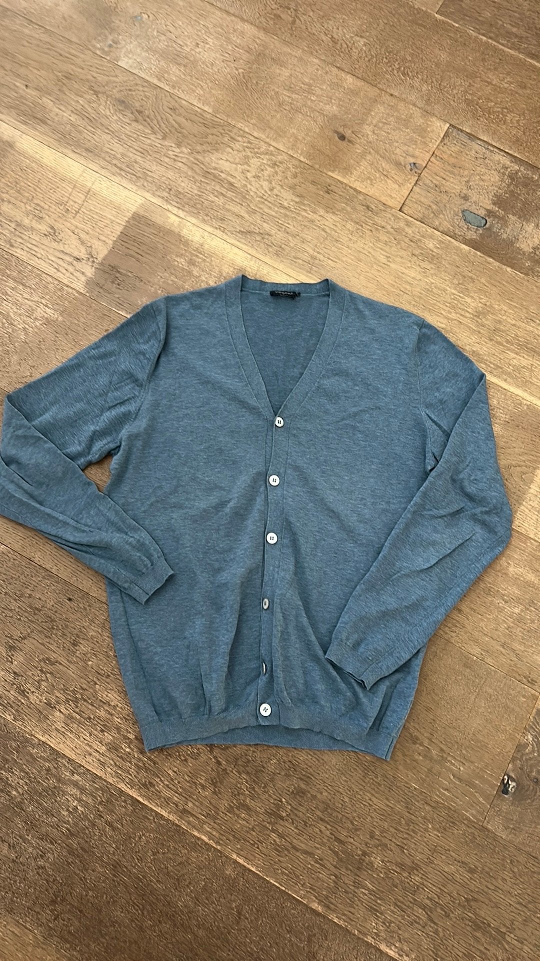 Suitsupply vest blauw grijzig L, Ophalen of Verzenden, Zo goed als nieuw, Maat 52/54 (L), Blauw