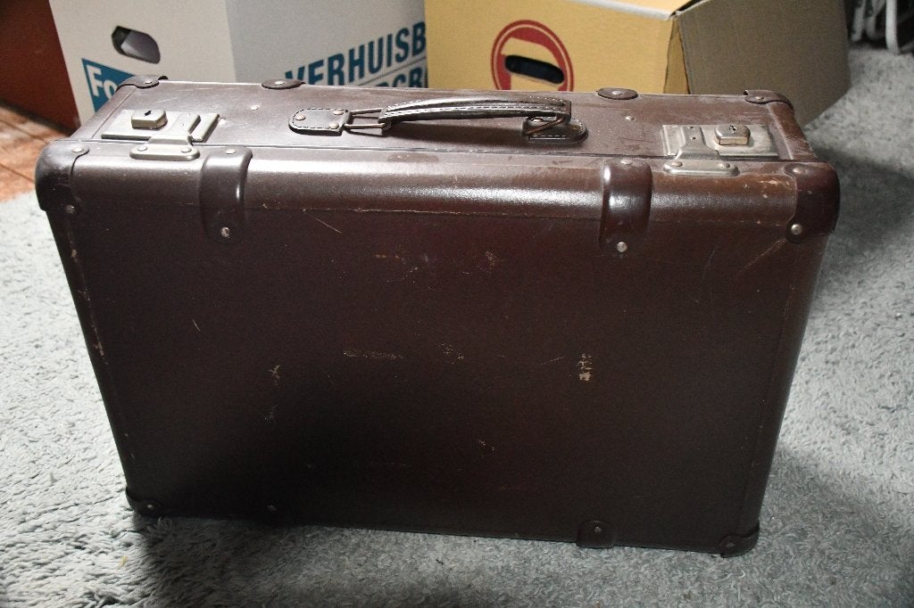 Vintage koffers, Sieraden, Tassen en Uiterlijk, Ophalen, Gebruikt, Overige materialen