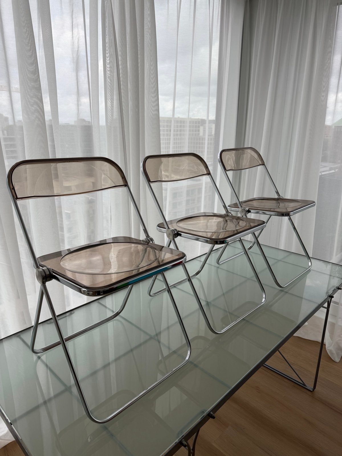 Anonima Castelli Plia stoel, Huis en Inrichting, Stoelen, Kunststof, Gebruikt, Overige kleuren, Drie
