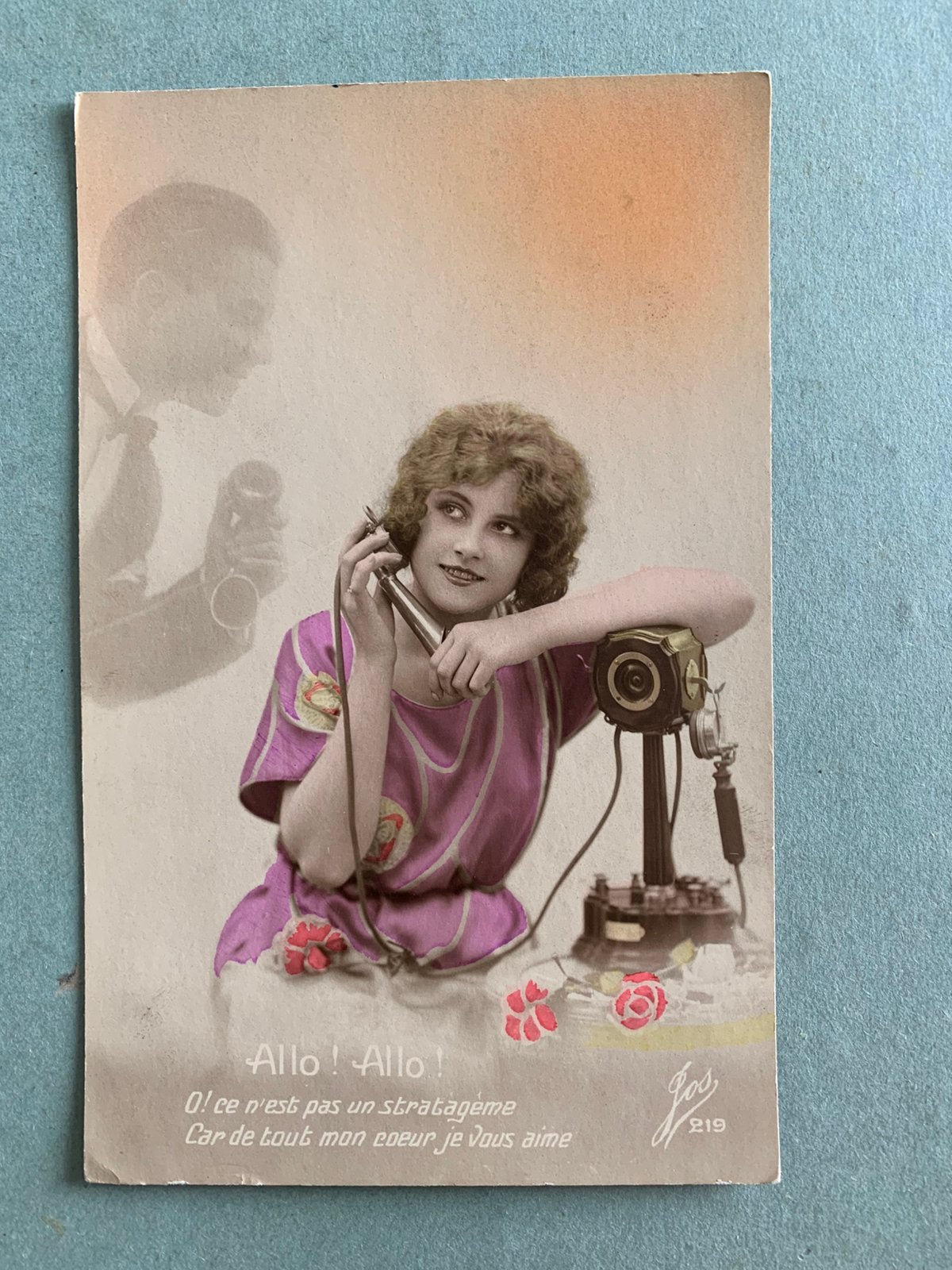 Allo! Allo! - dame aan de telefoon, Verzamelen, Ophalen of Verzenden, Voor 1920, Gelopen, Overige thema's