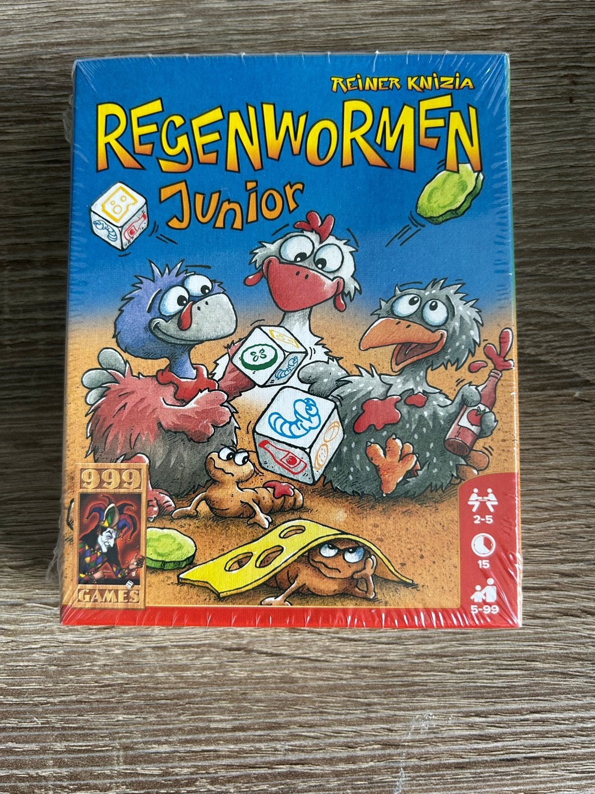 Regenwormen Junior dobbelspel - Nieuw in folie, Drie of vier spelers, Ophalen of Verzenden, Nieuw