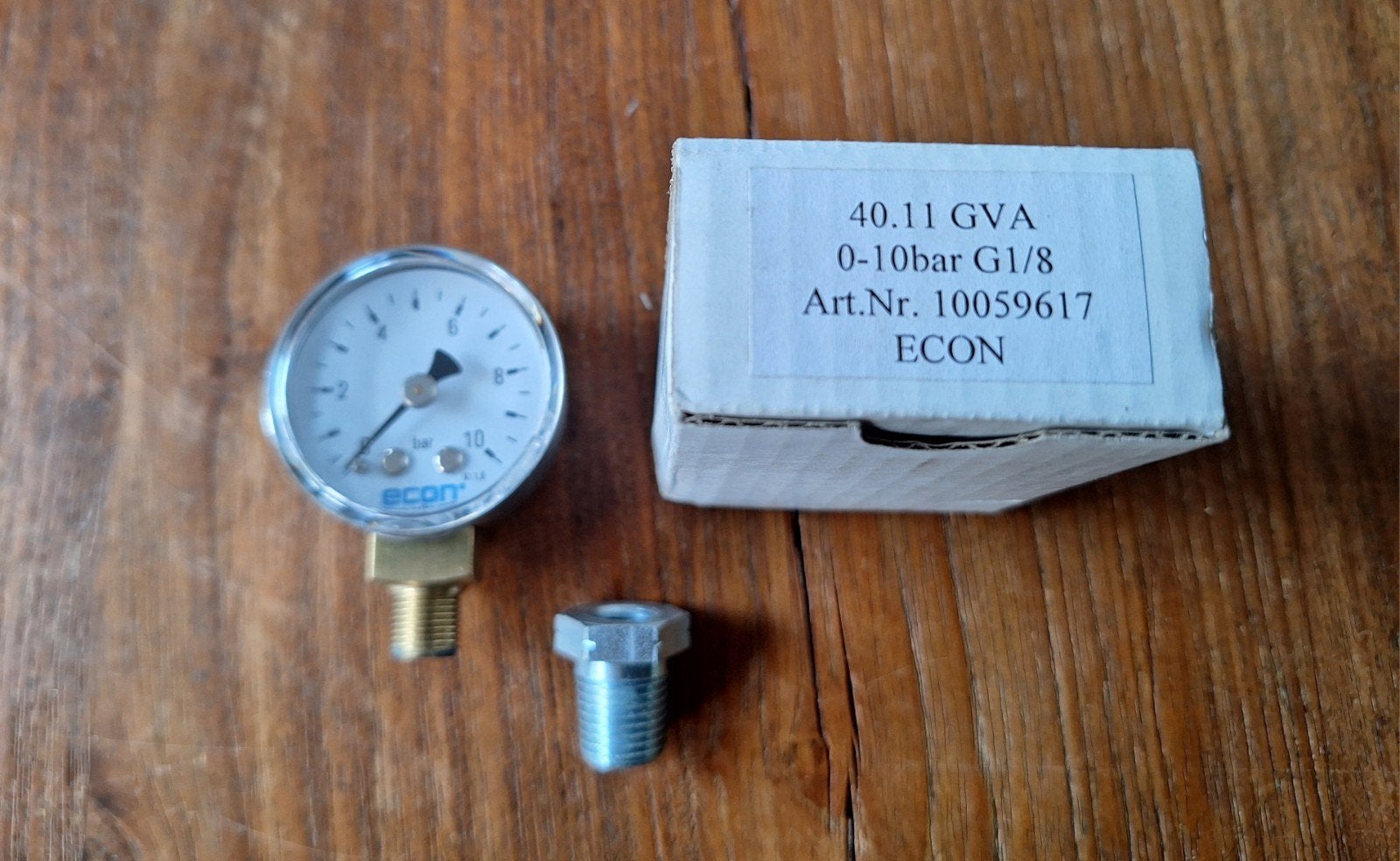Econ Manometer 0 tm 10 bar 1/8" aansluiting
1/8" aansluiting, Doe-het-zelf en Verbouw, Meetapparatuur, Ophalen of Verzenden, Nieuw