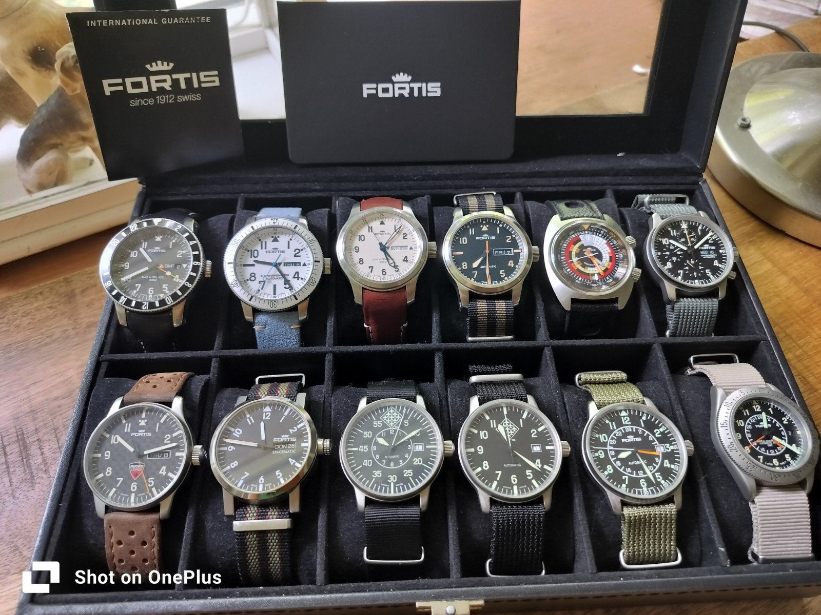 Mooi Fortis B-42 Marinemaster Chronograph Automatic horloge, Overige merken, Zwart, Ophalen of Verzenden, Zo goed als nieuw