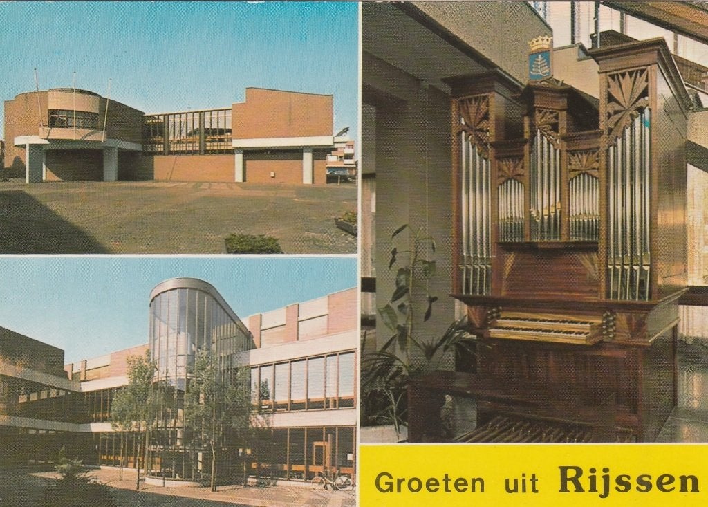 RIJSSEN Centrum Orgel Groeten, Verzenden, 1960 tot 1980, Ongelopen, Overijssel