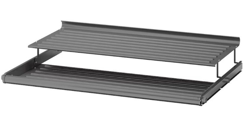 2 ikea komplement schoenenrek grijs uittrekbaar 100x58 nieuw, Ophalen of Verzenden, Nieuw