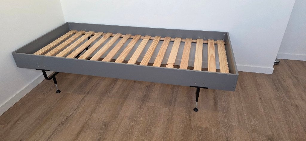 Vipack Modulo bedframe met lattenbodem, verstelbare potenset, Ophalen, Verstelbaar, 90 cm, Eenpersoons