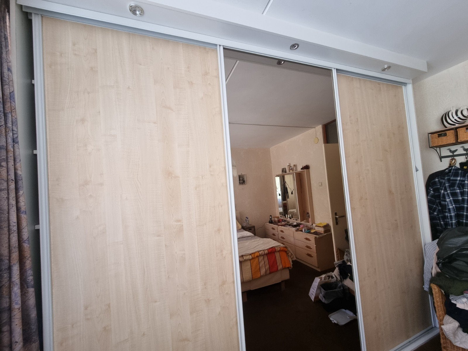 Schuifdeursysteem, Huis en Inrichting, Kasten | Kledingkasten, Ophalen, Gebruikt, 200 cm of meer, 200 cm of meer