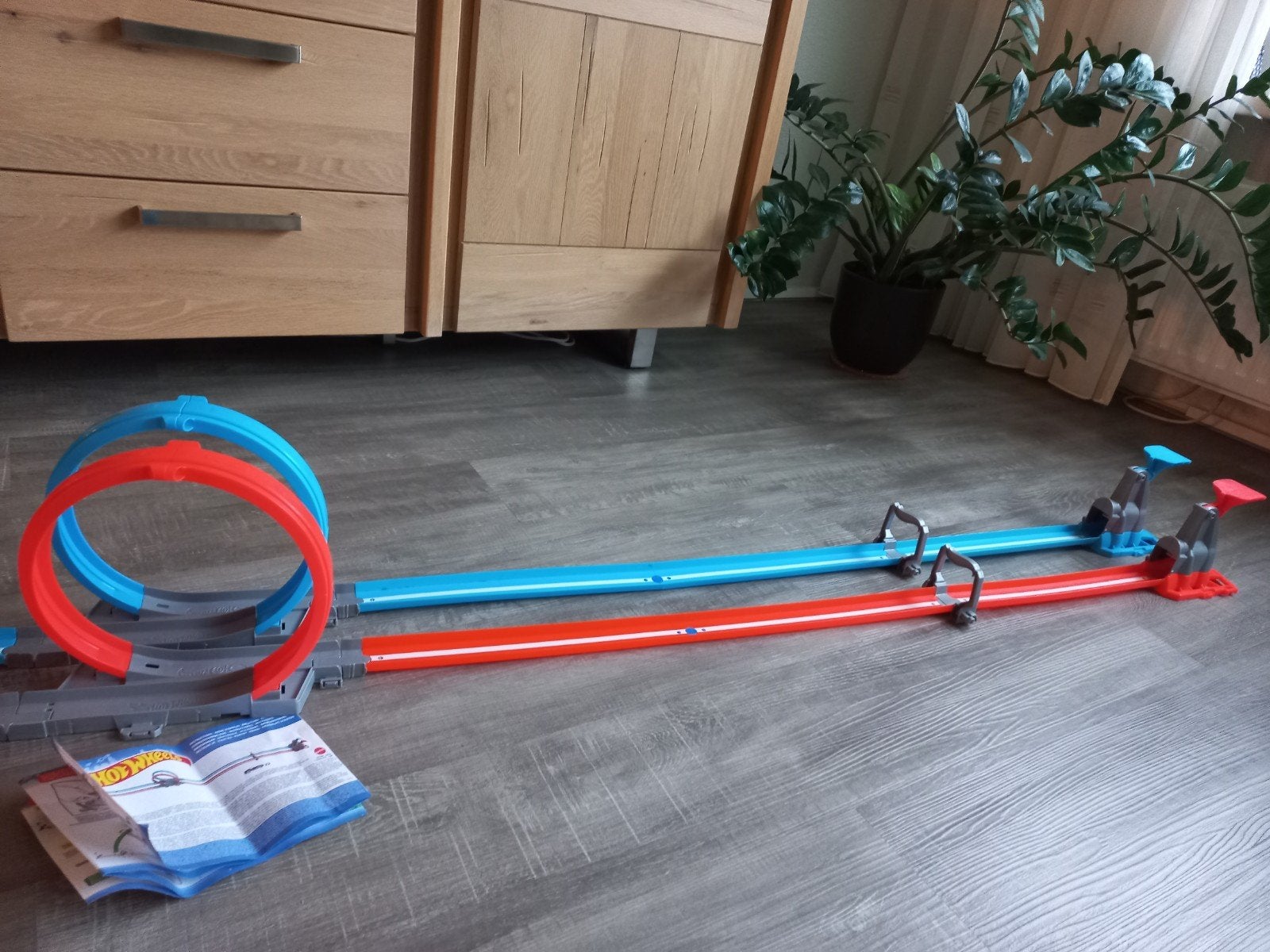 Hot wheels racebaan, Kinderen en Baby's, Ophalen of Verzenden, Hot Wheels, Handmatig, Met looping