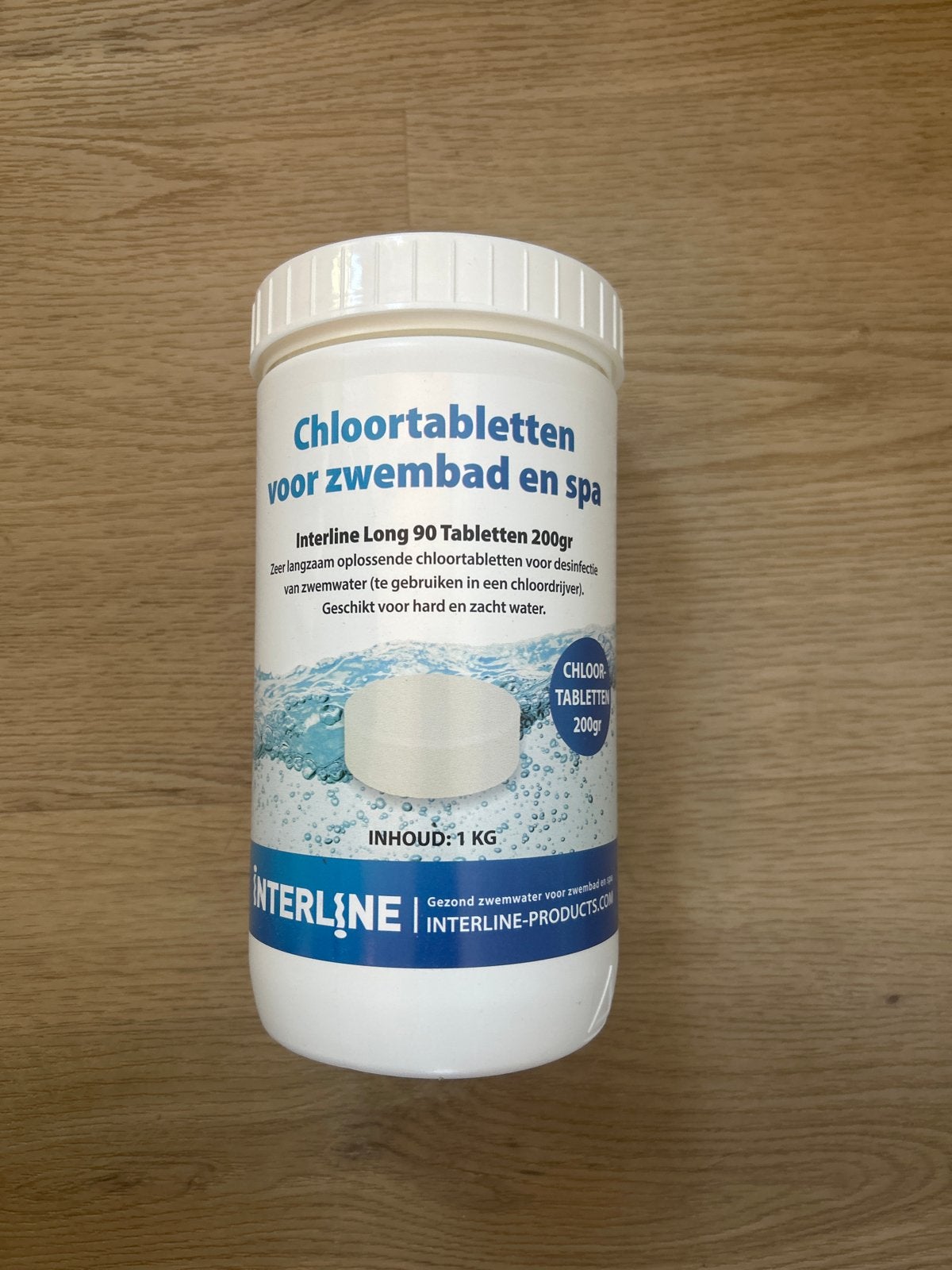 Interline Chloortabletten 1 kg voor zwembad en spa, Ophalen of Verzenden, Nieuw, Reinigingsmiddel
