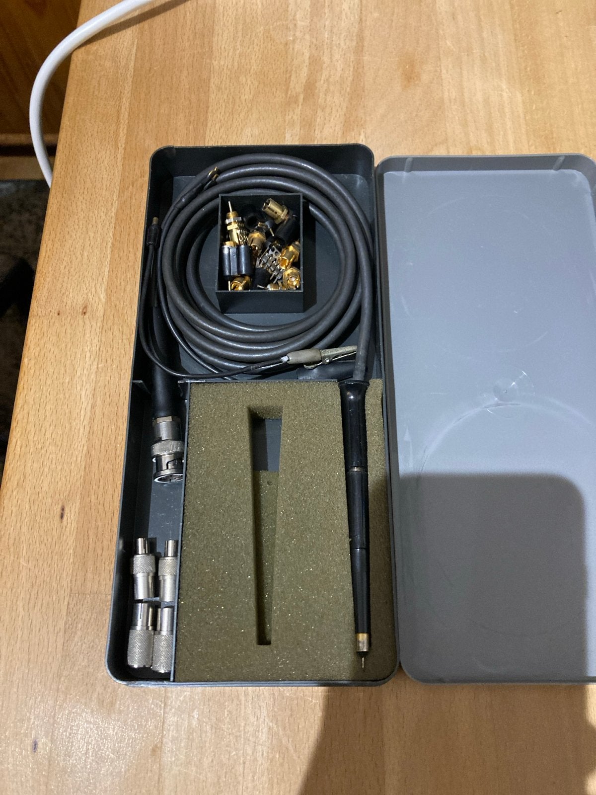 Vintage Oscilloscoop Probe Set - Philips (Meetpen-set), Doe-het-zelf en Verbouw, Meetapparatuur, Ophalen of Verzenden, Gebruikt